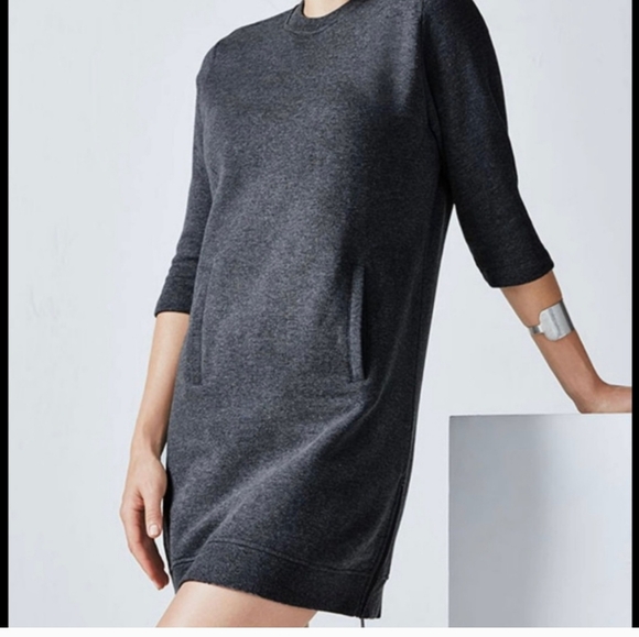Fabletics Dresses & Skirts - Fabletics Sweatshirt Dress grey color, size small